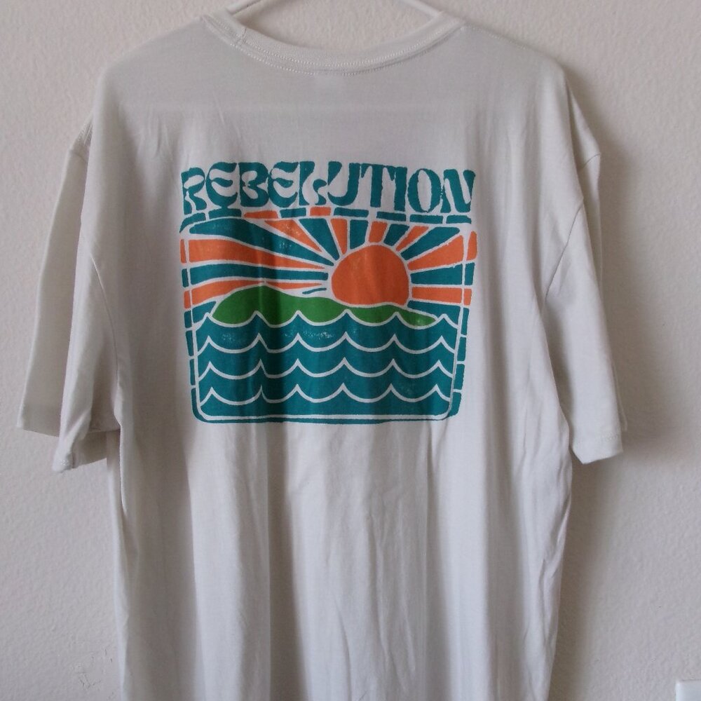 Rebelution Rising Sun Ocean Beach Reggae T-Shirt Mens S/S Sz XL - New